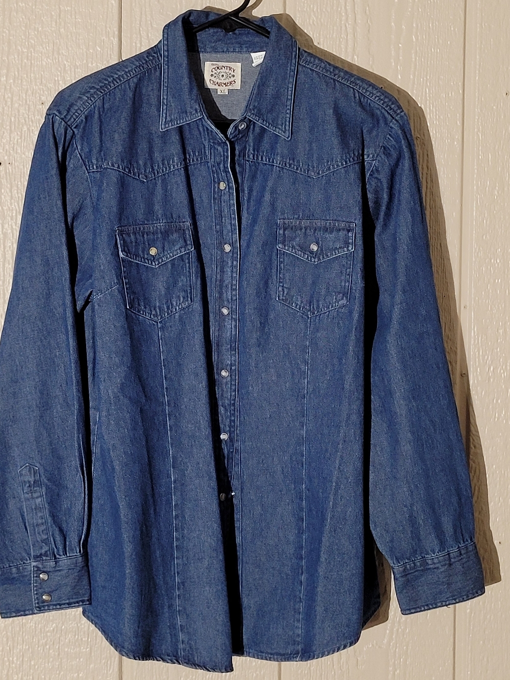 Women’s Western Denim Button-Down Shirt